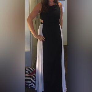 BCBG Maxazria Floor Length Cut Out Dress Size 12